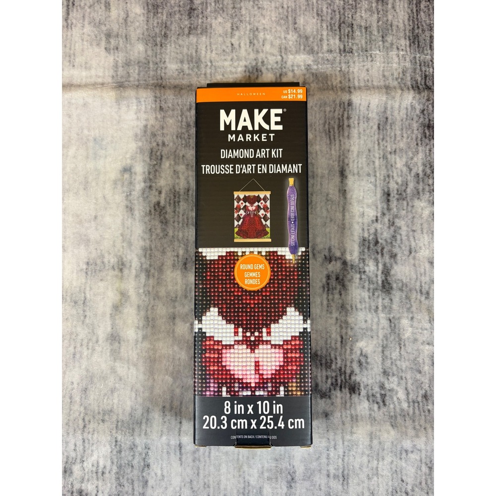 Make Market Halloween Diamond Art Kit Queen of Hearts 8x10 Magnetic Frame 777062